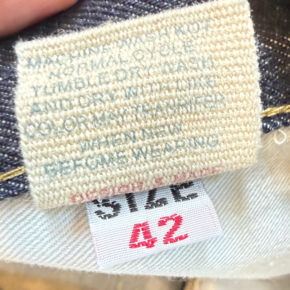 Evisu Painted Seagull Jeans Size 42 Rare Y2K Japanese Streetwear Denim - Picture 11 of 17